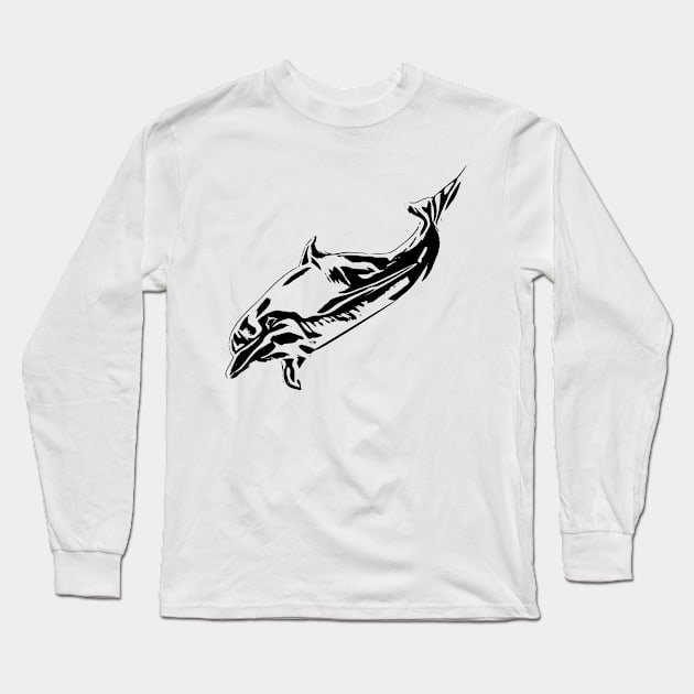 Dolphin Long Sleeve T-Shirt by Nimmersatt